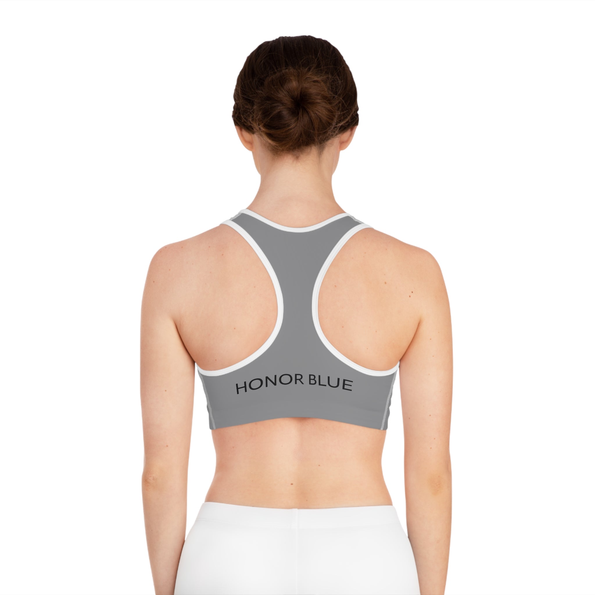 Honor Blue Sports Bra - Stylish Activewear for Comfort & Performance