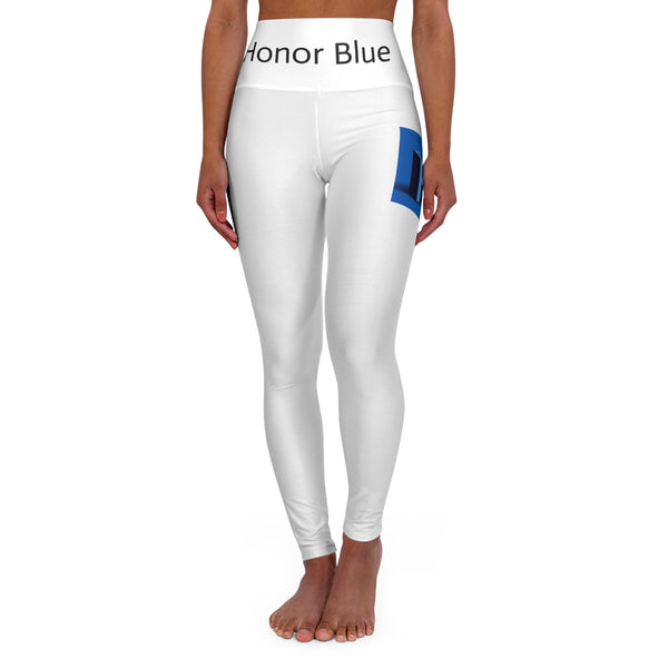Honor Blue High Waisted Yoga Leggings for Comfort and Style