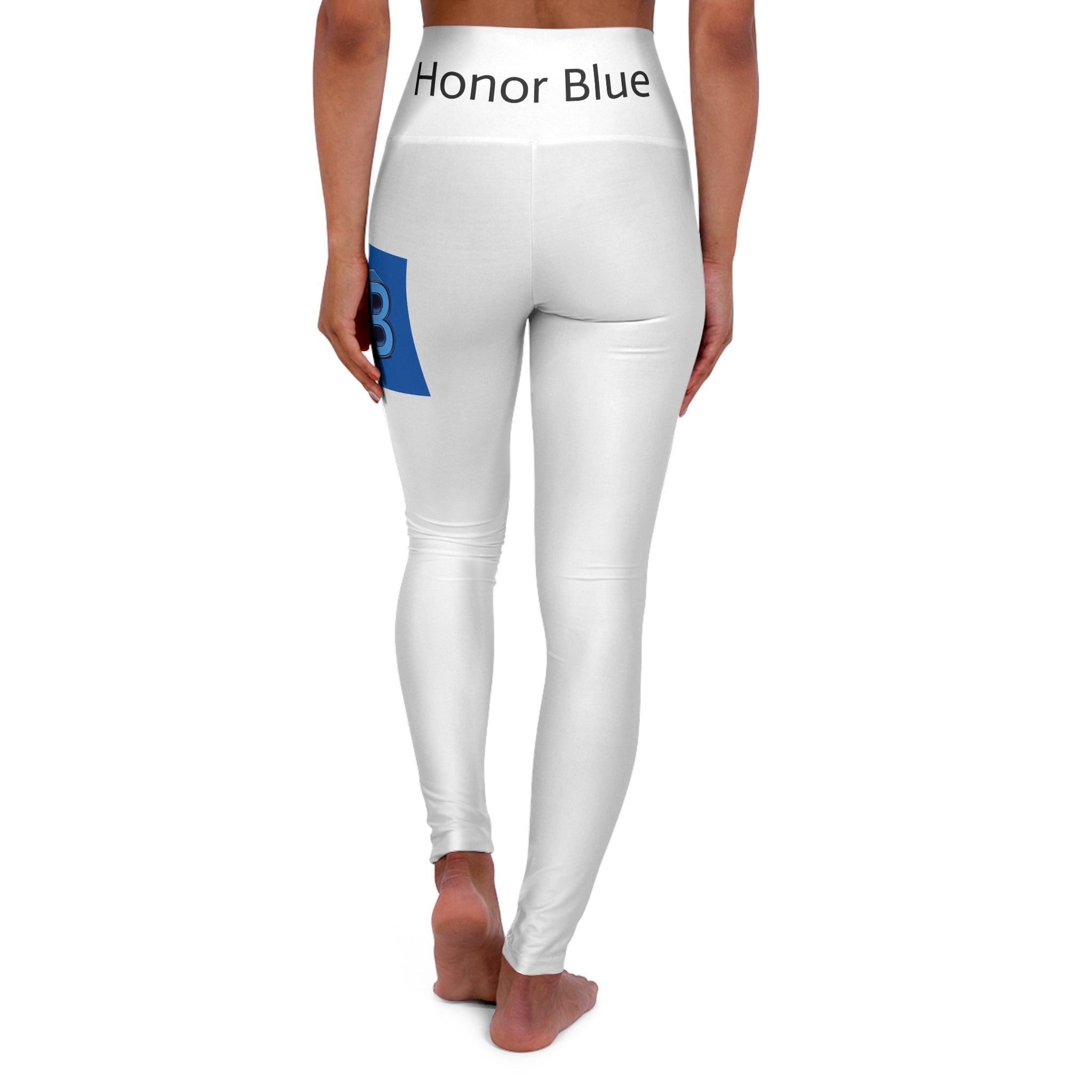 Honor Blue High Waisted Yoga Leggings for Comfort and Style