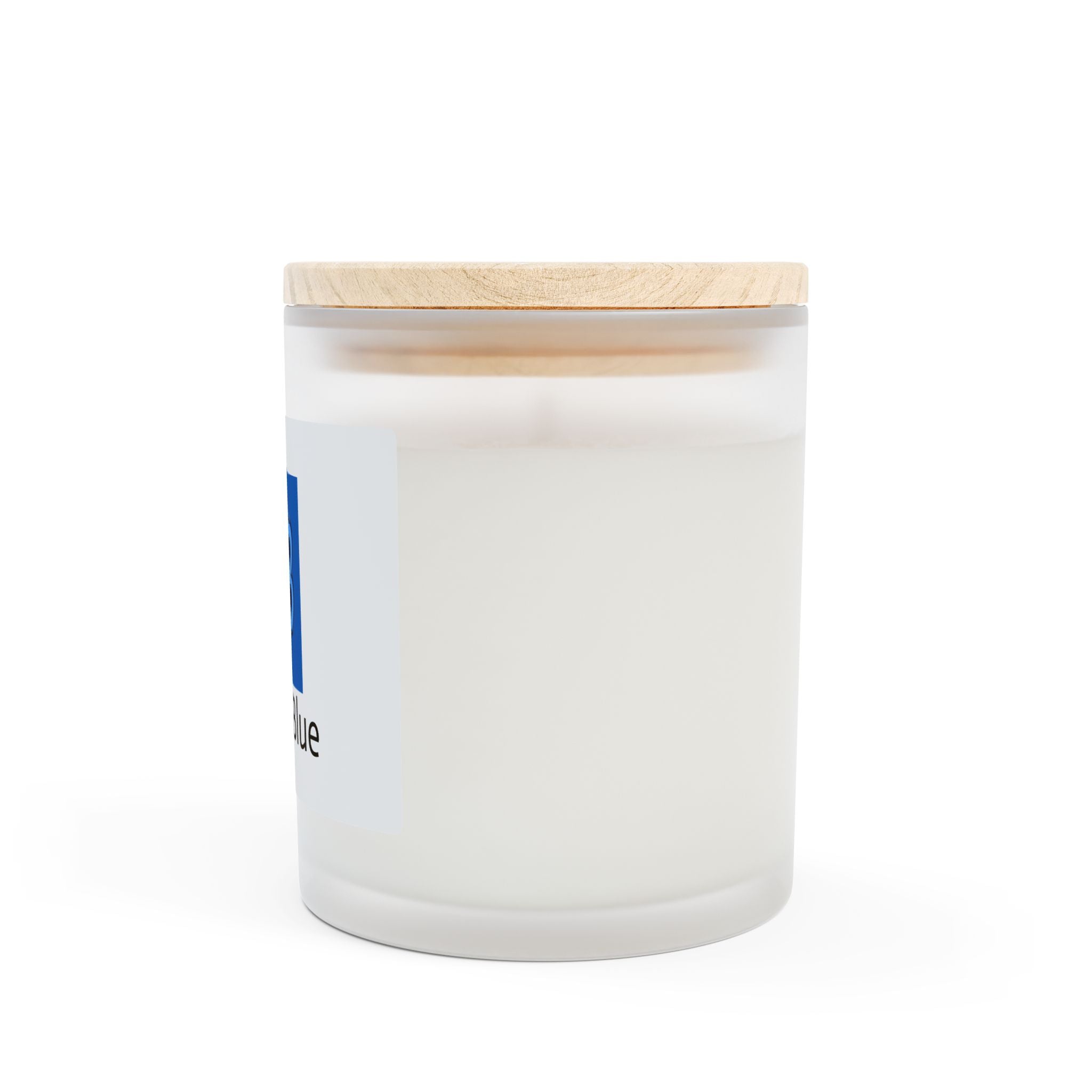 Honor Blue 11oz Frosted Glass Candle - Relaxing Aromatherapy Decor