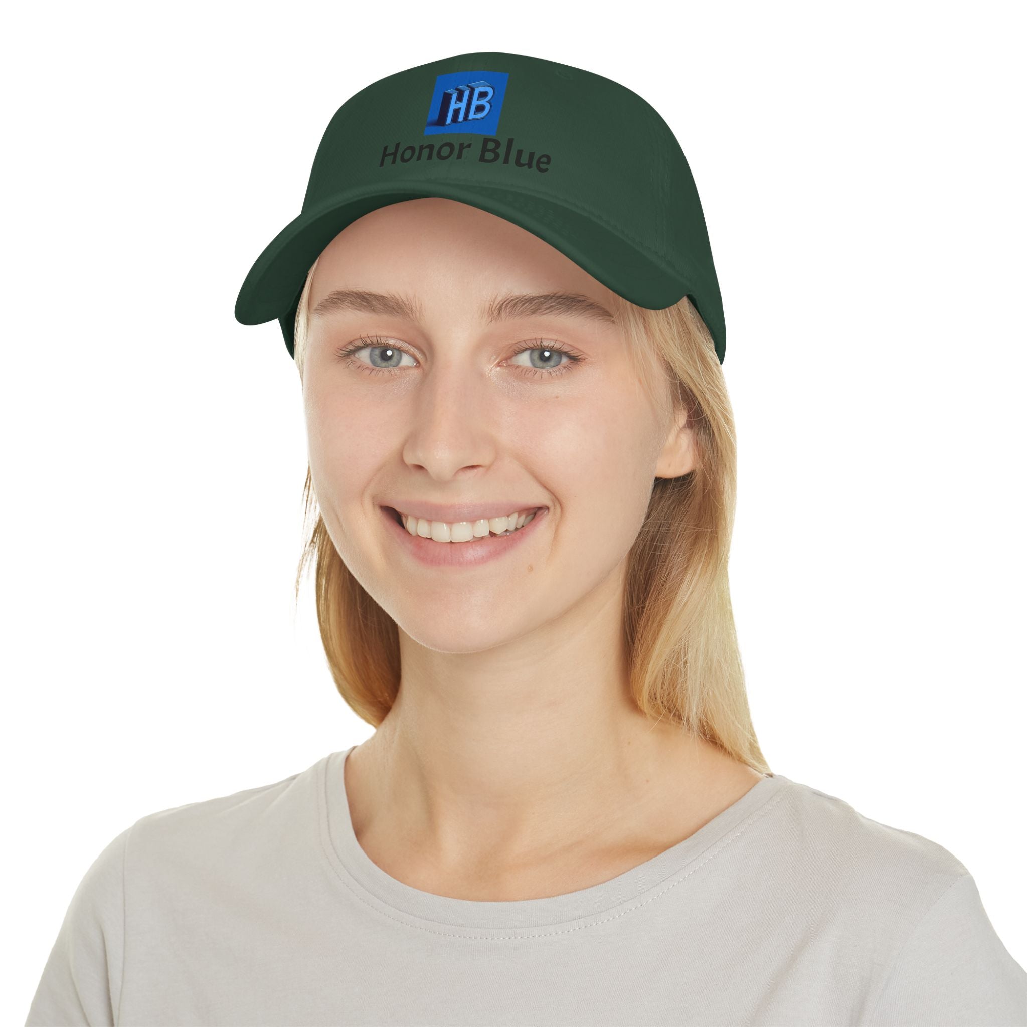 Honor Blue Low Profile Baseball Cap | Stylish Adjustable Cap, Perfect for Outdoor Activities, Casual Wear, and Gifts