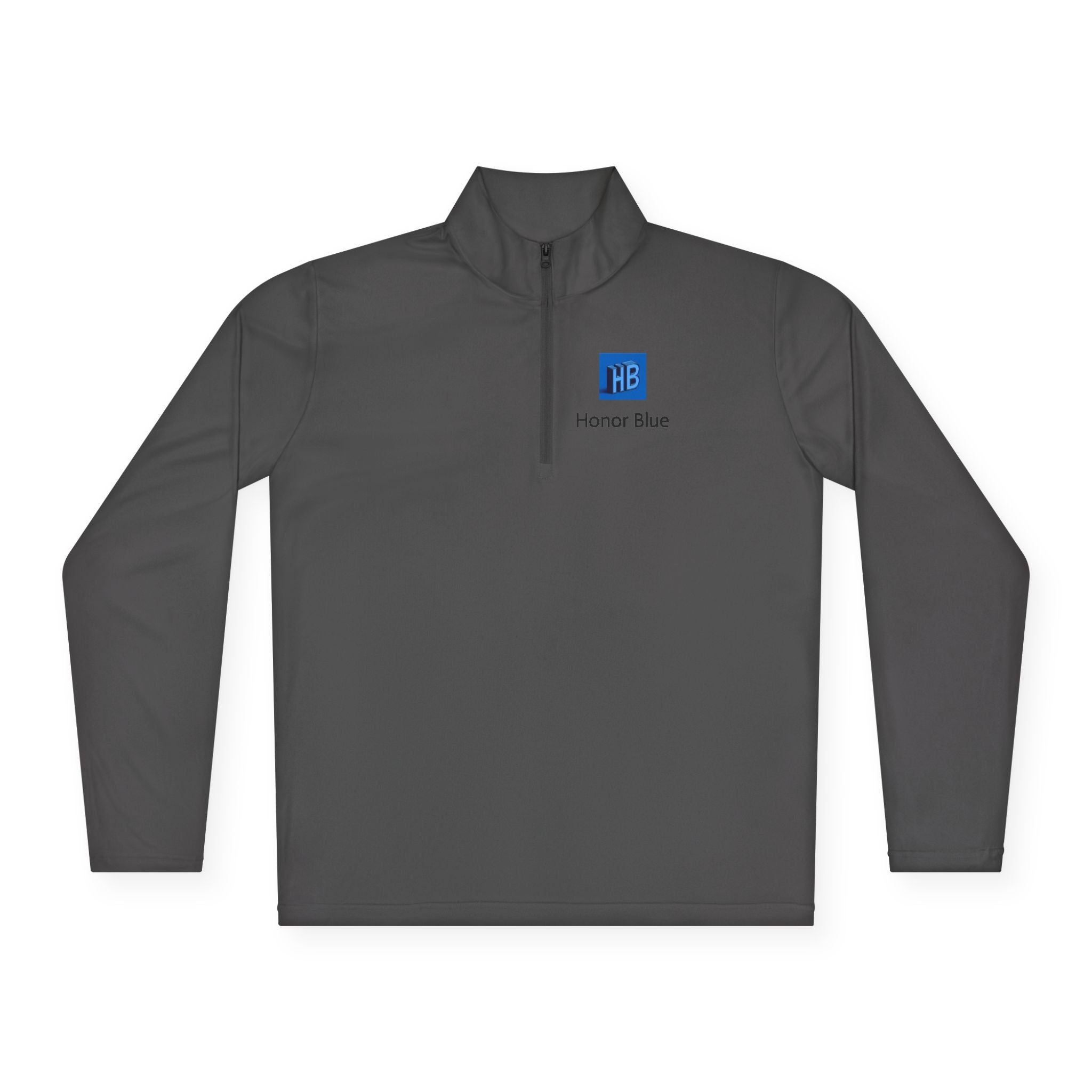 Unisex Quarter-Zip Pullover - Honor Blue Logo Activewear