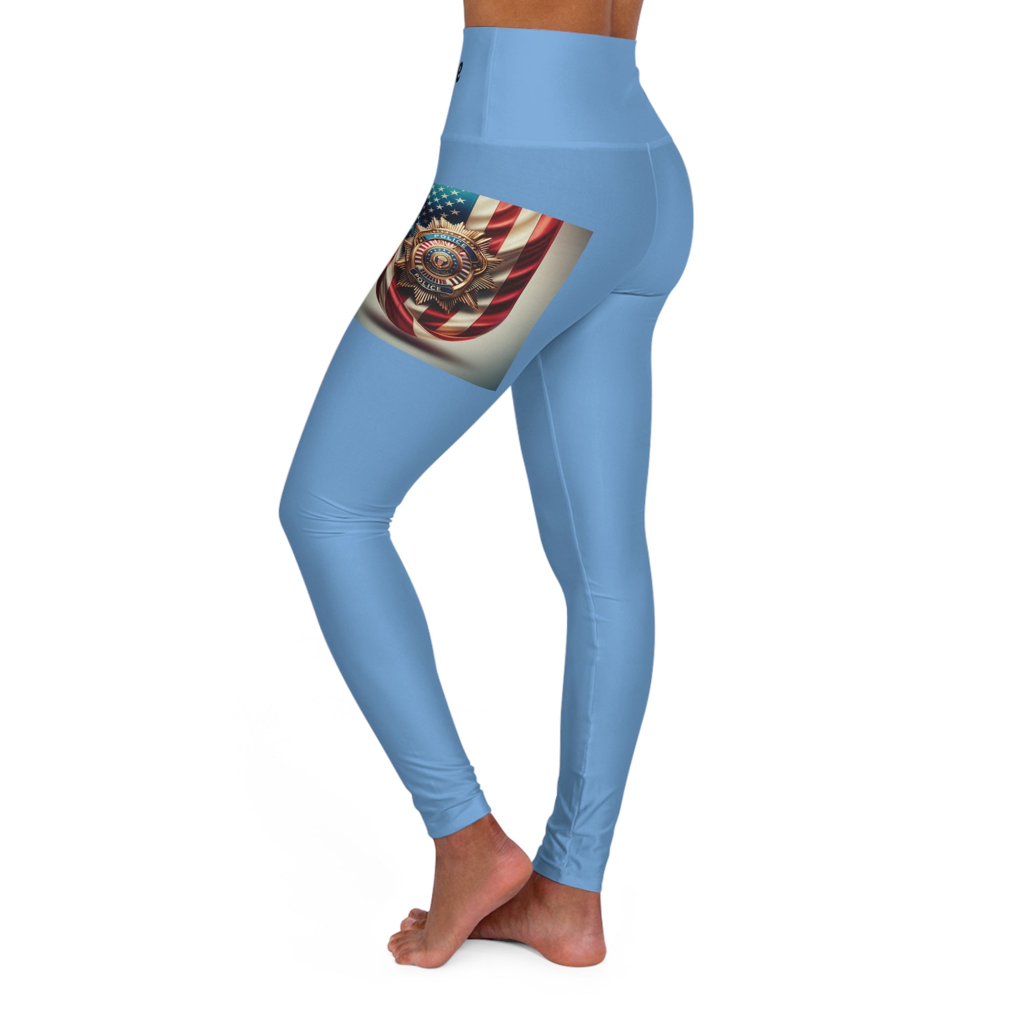 Honor Blue High Waisted Yoga Leggings - Stylish and Comfortable Activewear