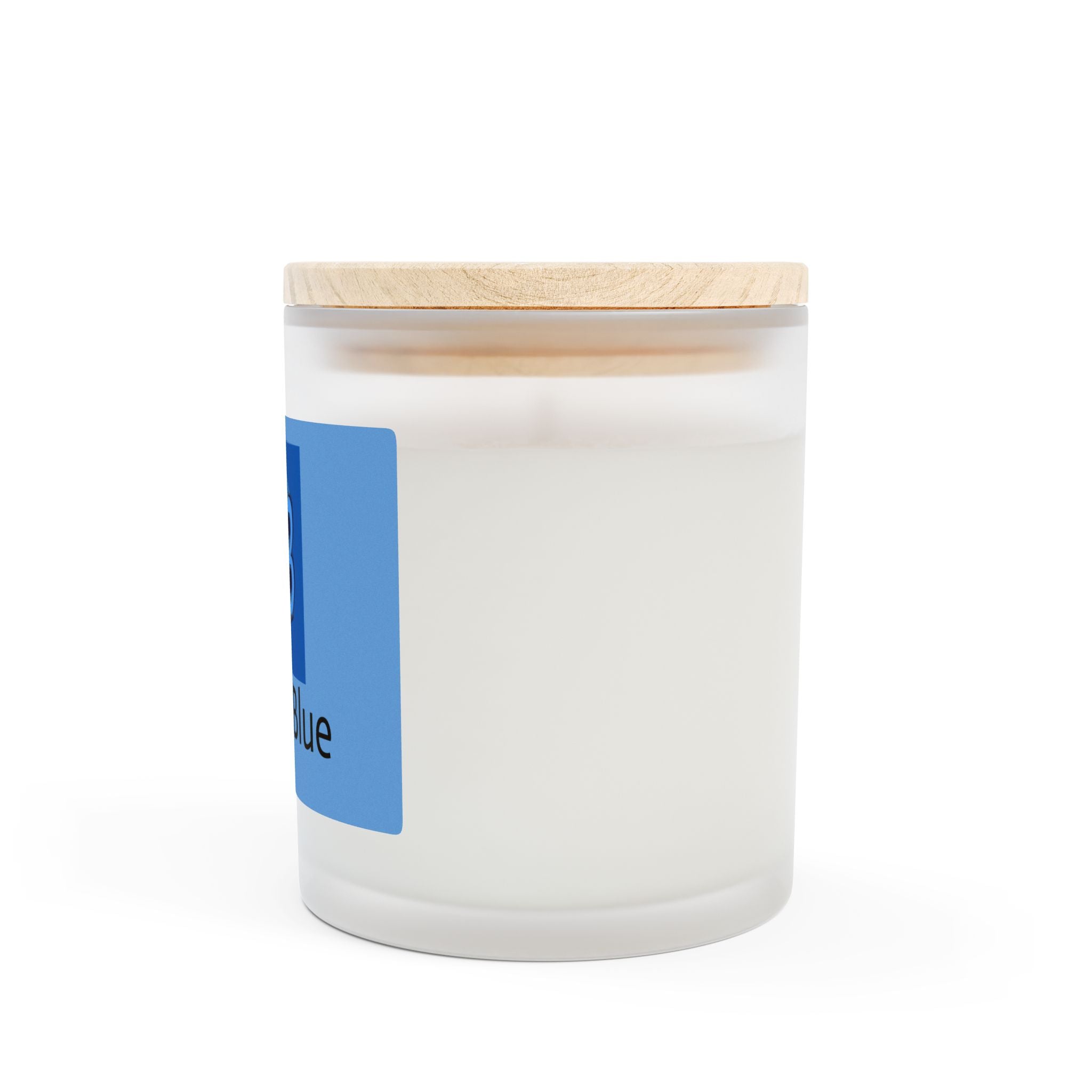 Honor Blue Frosted Glass Candle | 11oz Aromatherapy Candle for Home Decor & Gifting