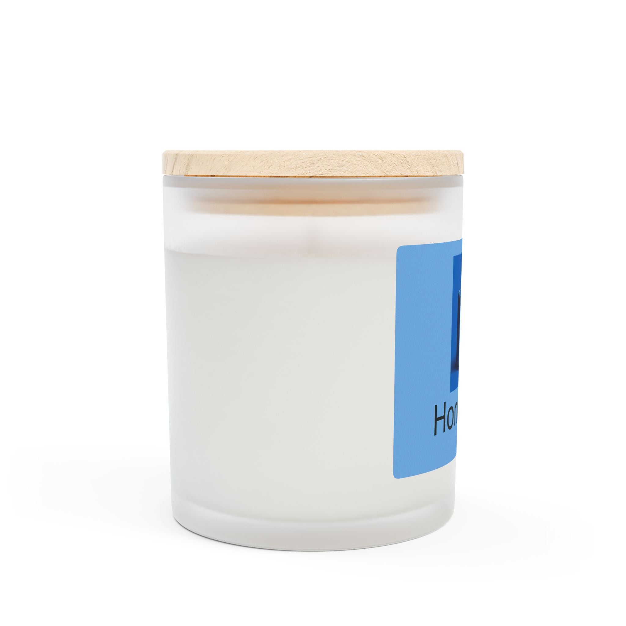 Honor Blue Frosted Glass Candle | 11oz Aromatherapy Candle for Home Decor & Gifting