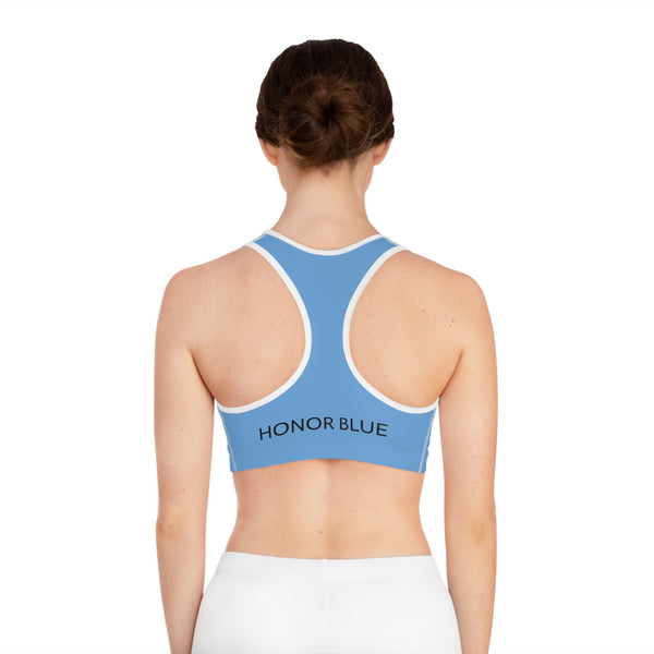 Honor Blue Sports Bra - Comfortable Athletic Wear for Active Lifestyle