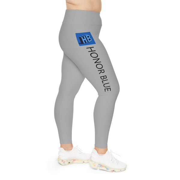 Plus Size Honor Blue Leggings for Comfort and Style