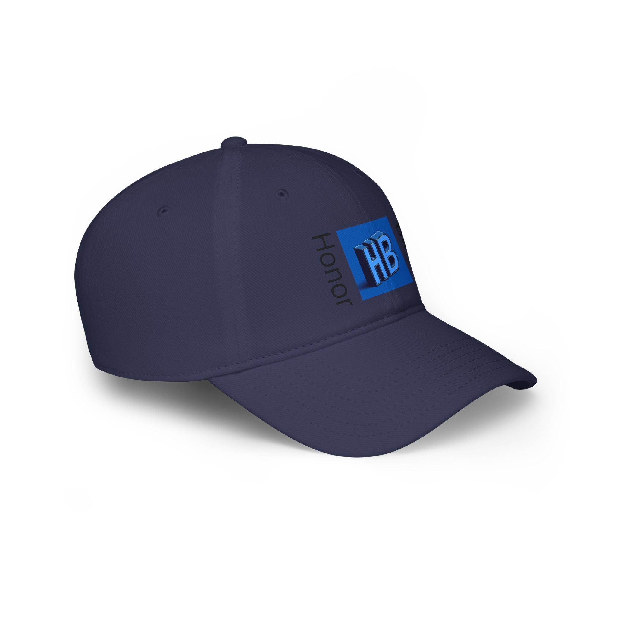 Stylish Red Low Profile Baseball Cap with HB Design
