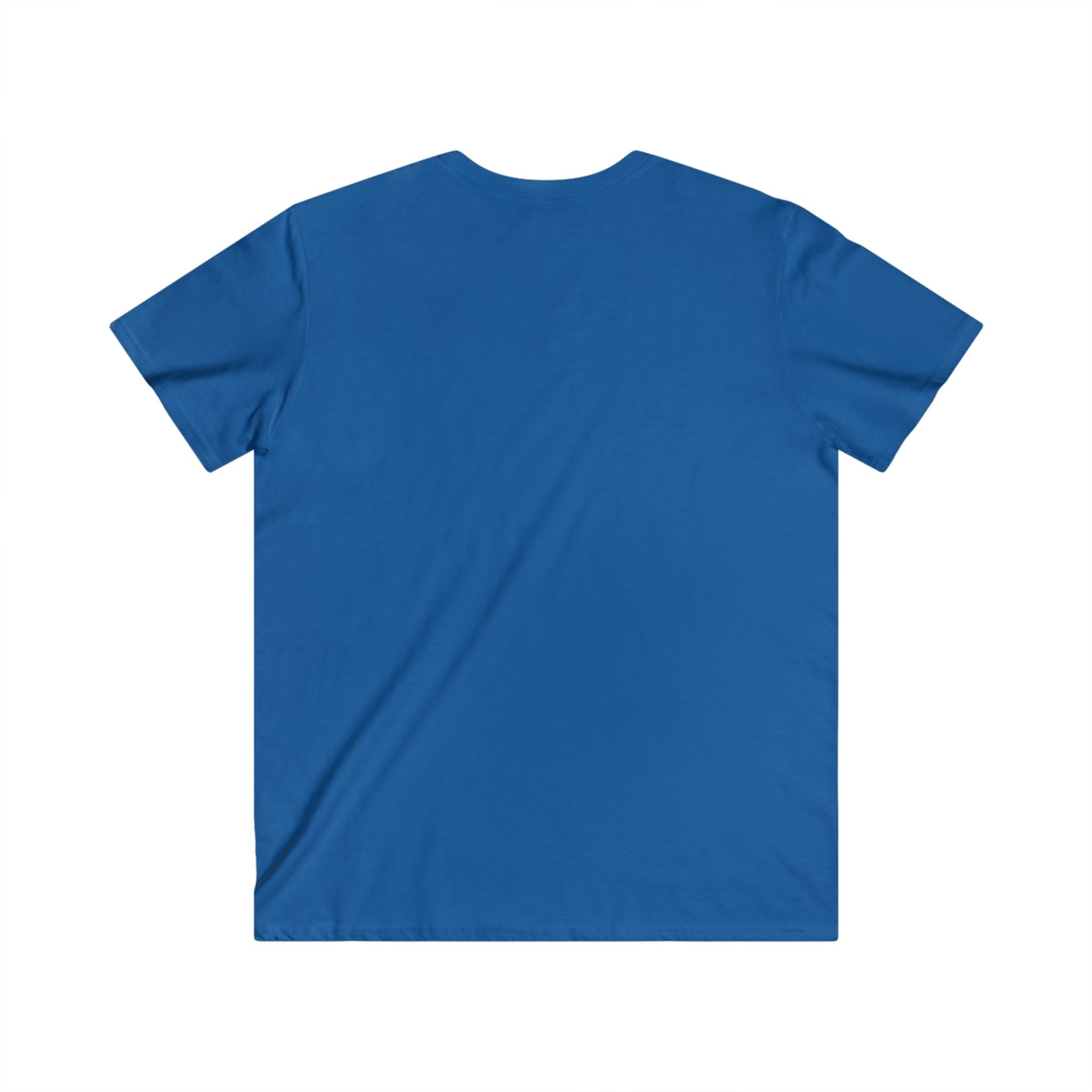 Honor Blue Men's Fitted V-Neck Tee - Casual Style for Every Occasion