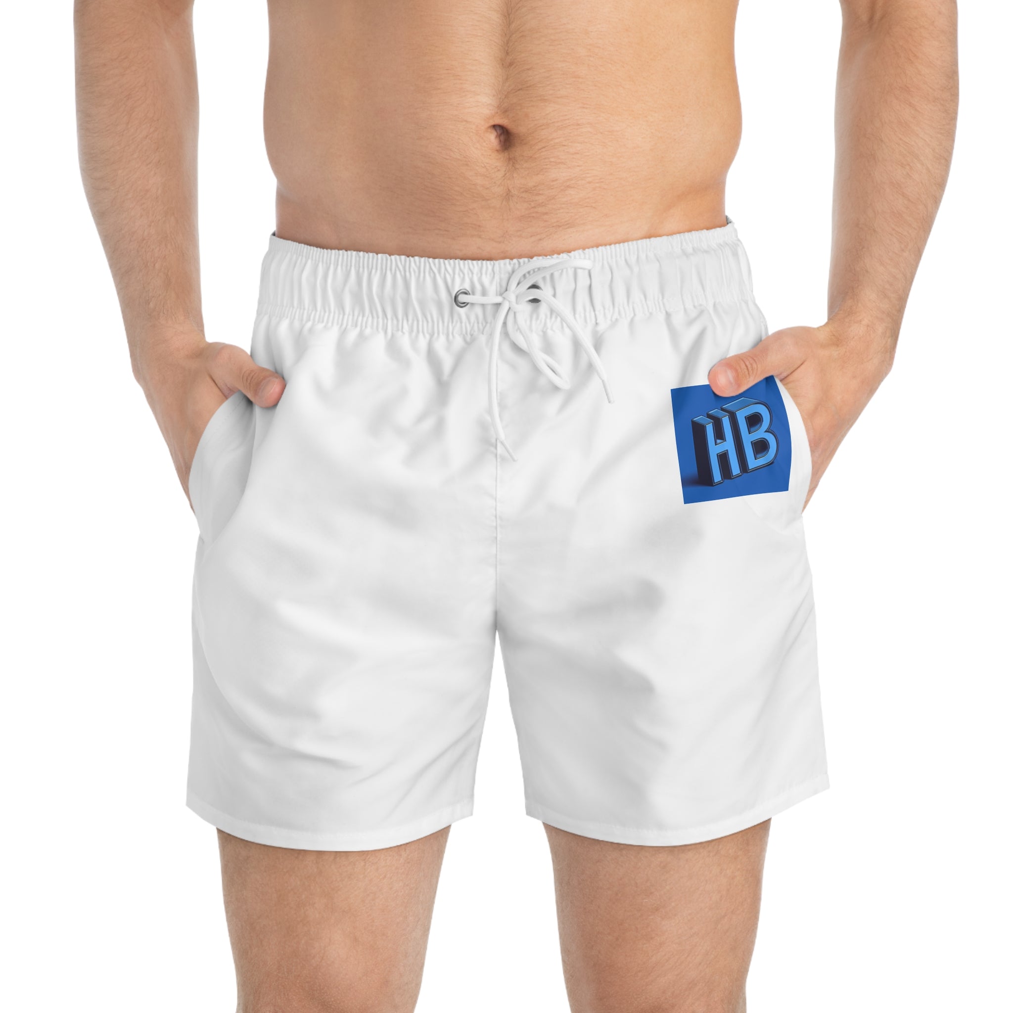 Patriotic Police Badge Swim Trunks - Perfect for Summer Celebrations