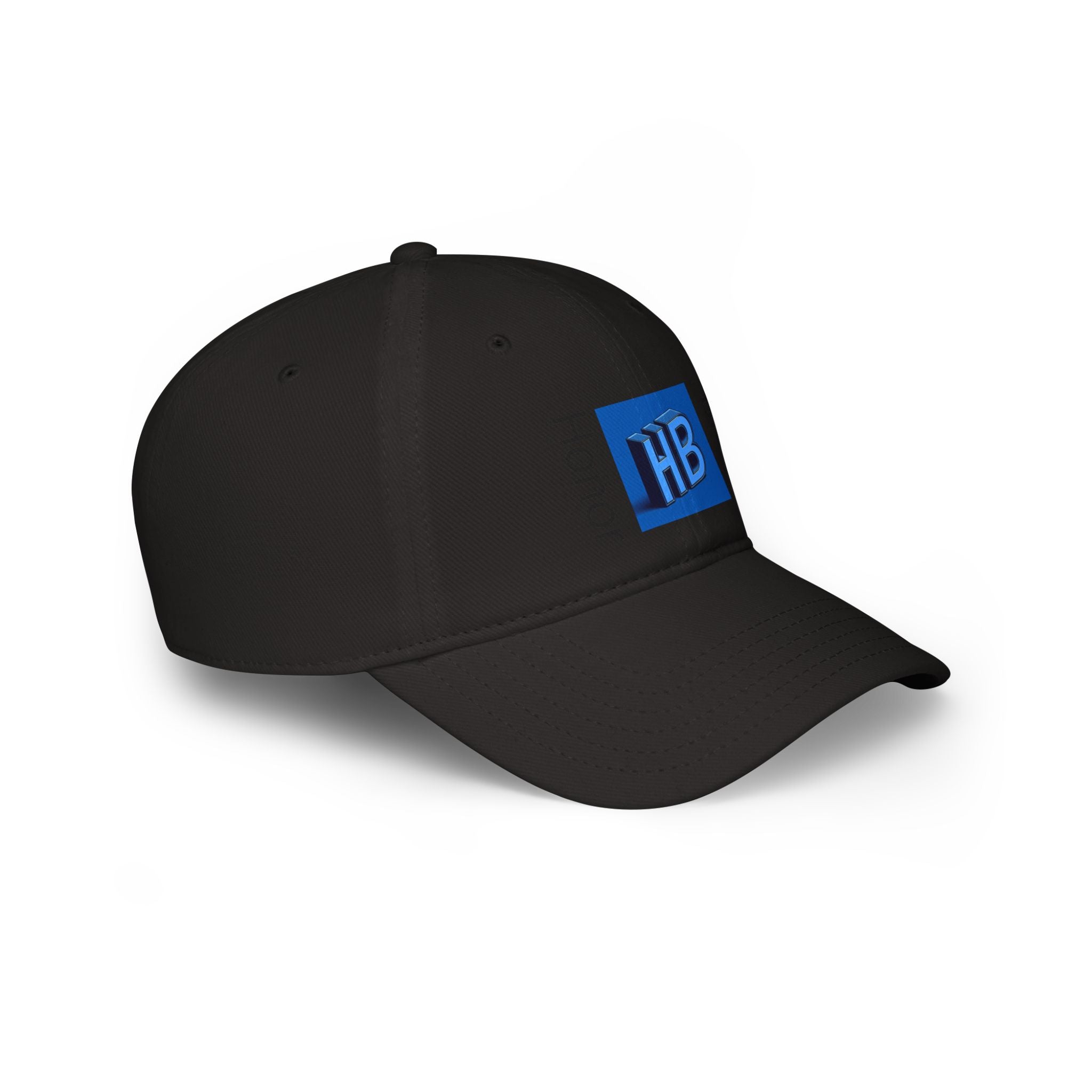 Stylish Red Low Profile Baseball Cap with HB Design