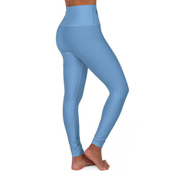 Honor Blue High Waisted Yoga Leggings - Stylish and Comfortable Activewear