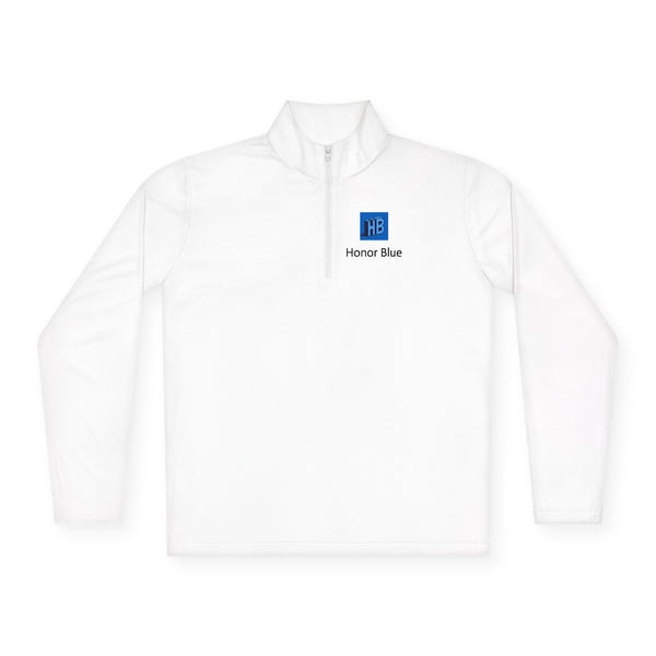Unisex Quarter-Zip Pullover - Honor Blue Logo Activewear