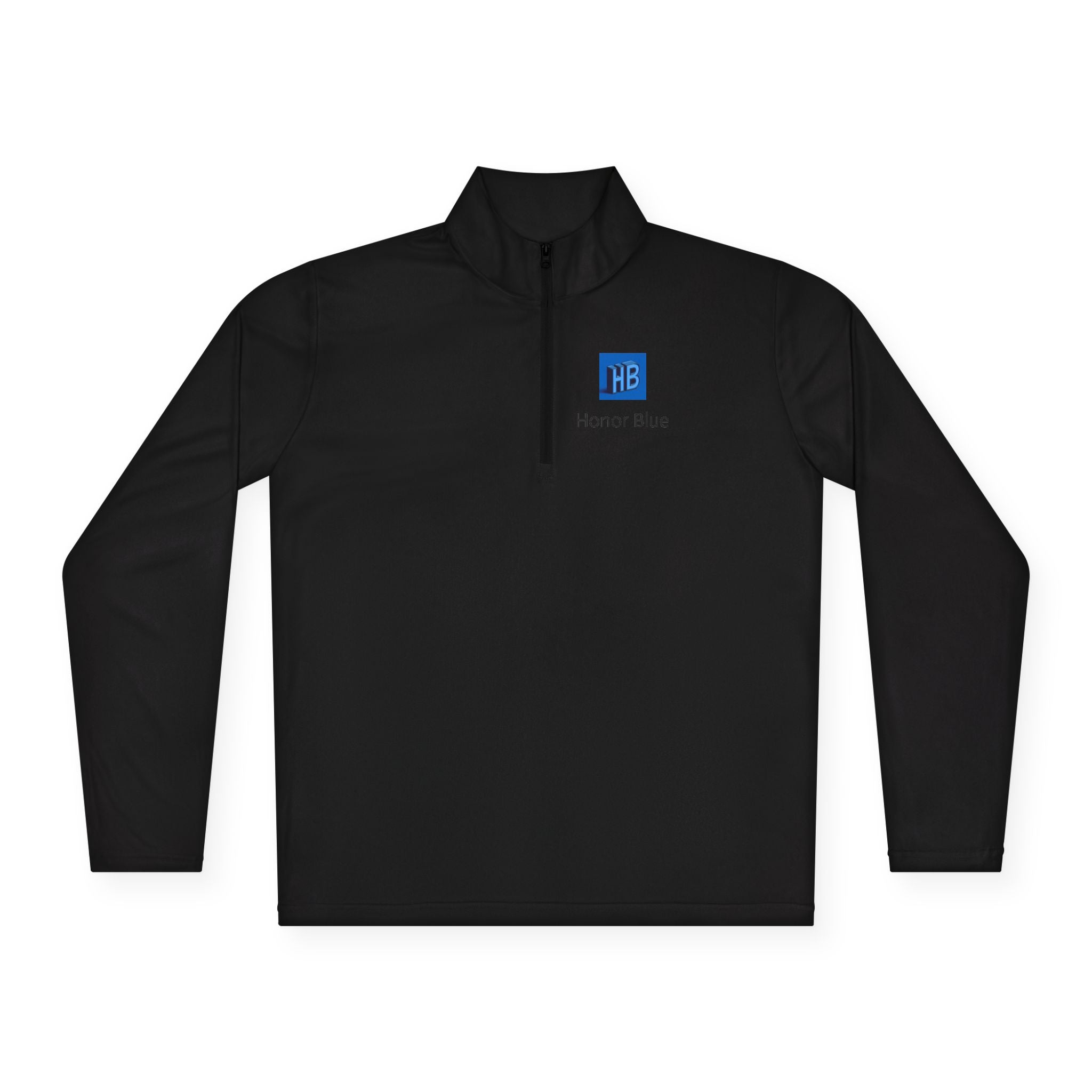Unisex Quarter-Zip Pullover - Honor Blue Logo Activewear