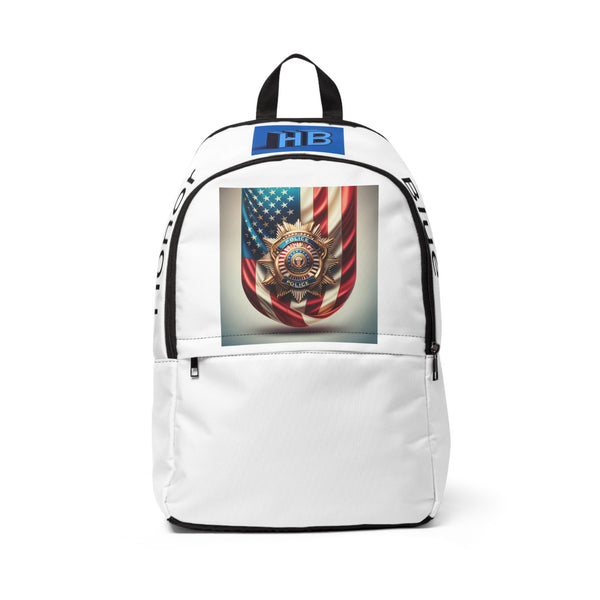 Honor Unisex Fabric Backpack with American Flag Design