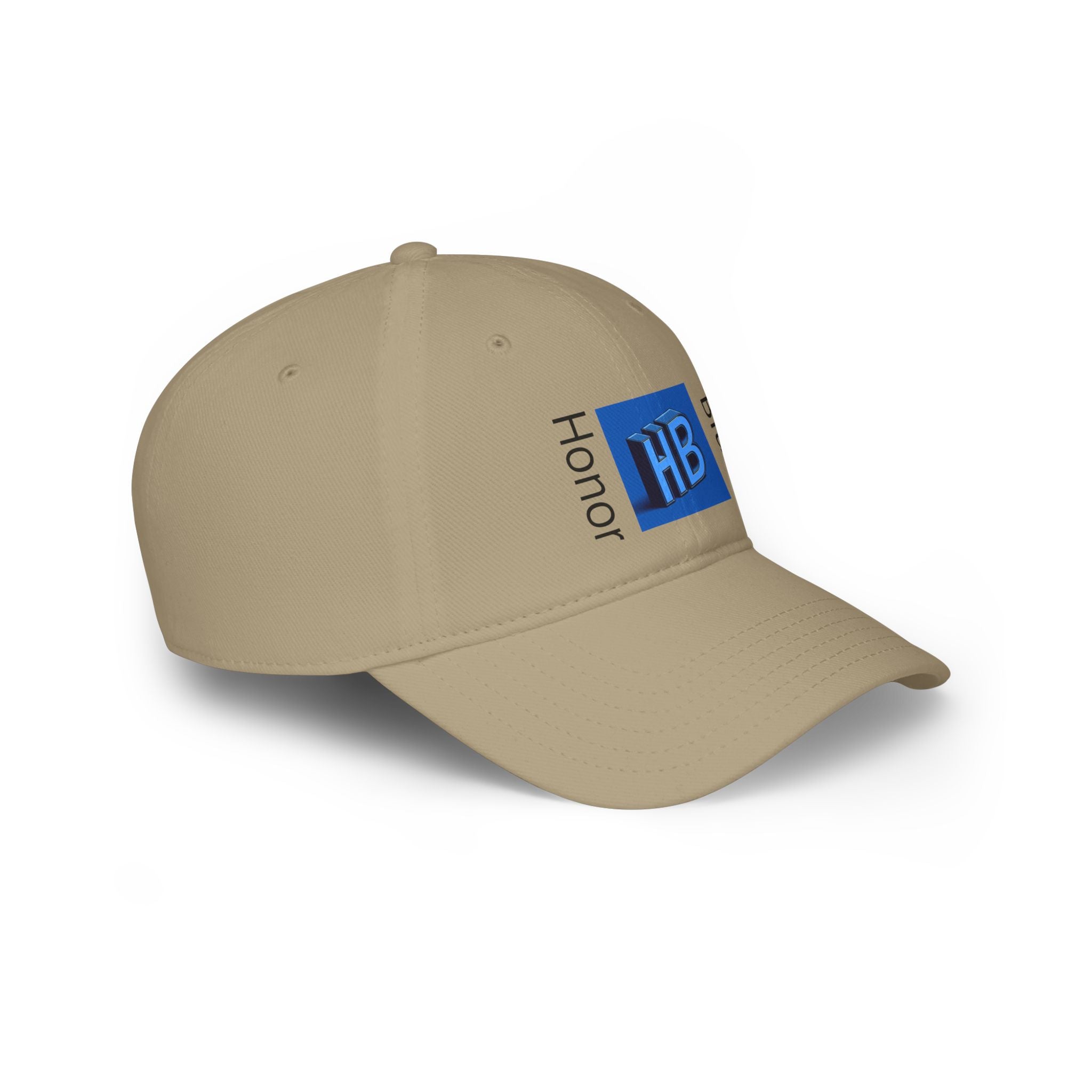 Stylish Red Low Profile Baseball Cap with HB Design