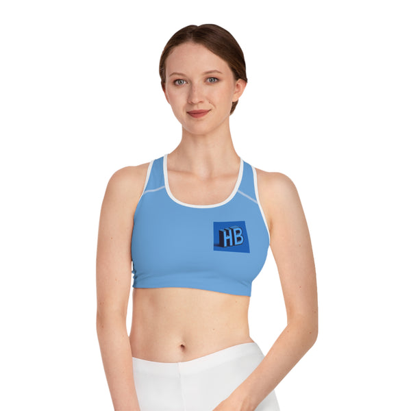 Honor Blue Sports Bra - Comfortable Athletic Wear for Active Lifestyle