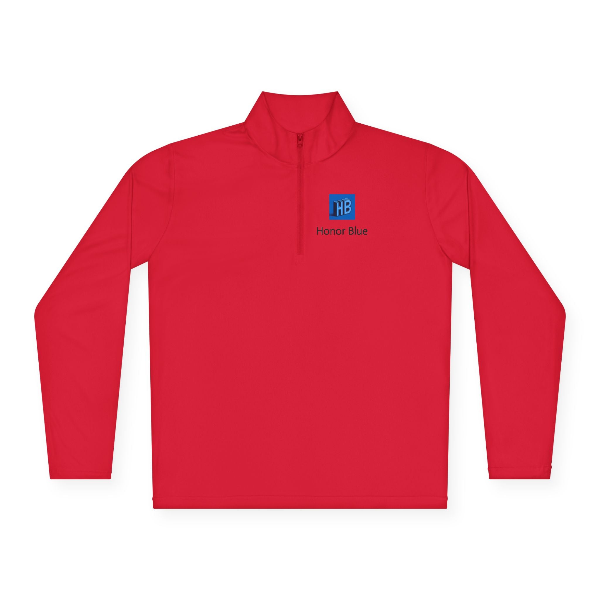 Unisex Quarter-Zip Pullover - Honor Blue Logo Activewear