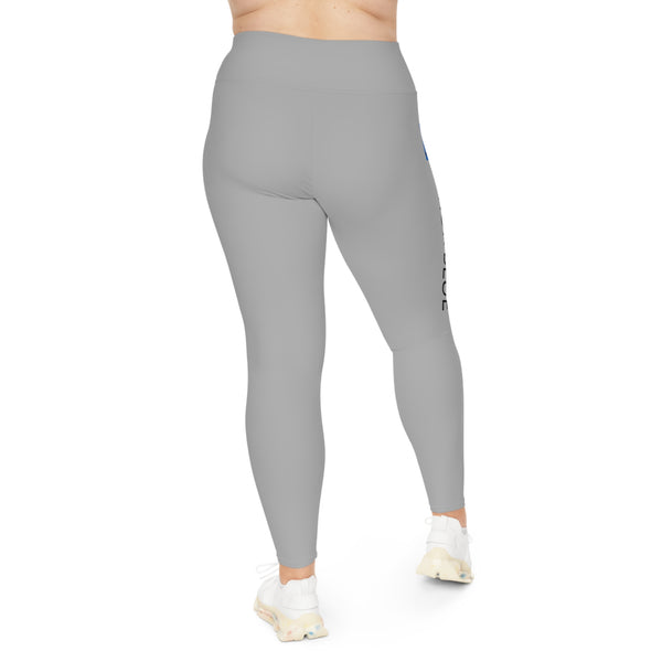 Plus Size Honor Blue Leggings for Comfort and Style