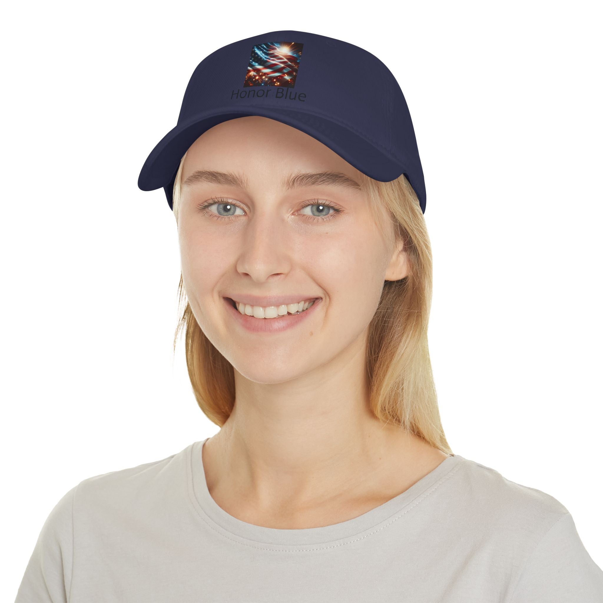 Honor Blue Low Profile Baseball Cap - Casual Style for Everyday Wear