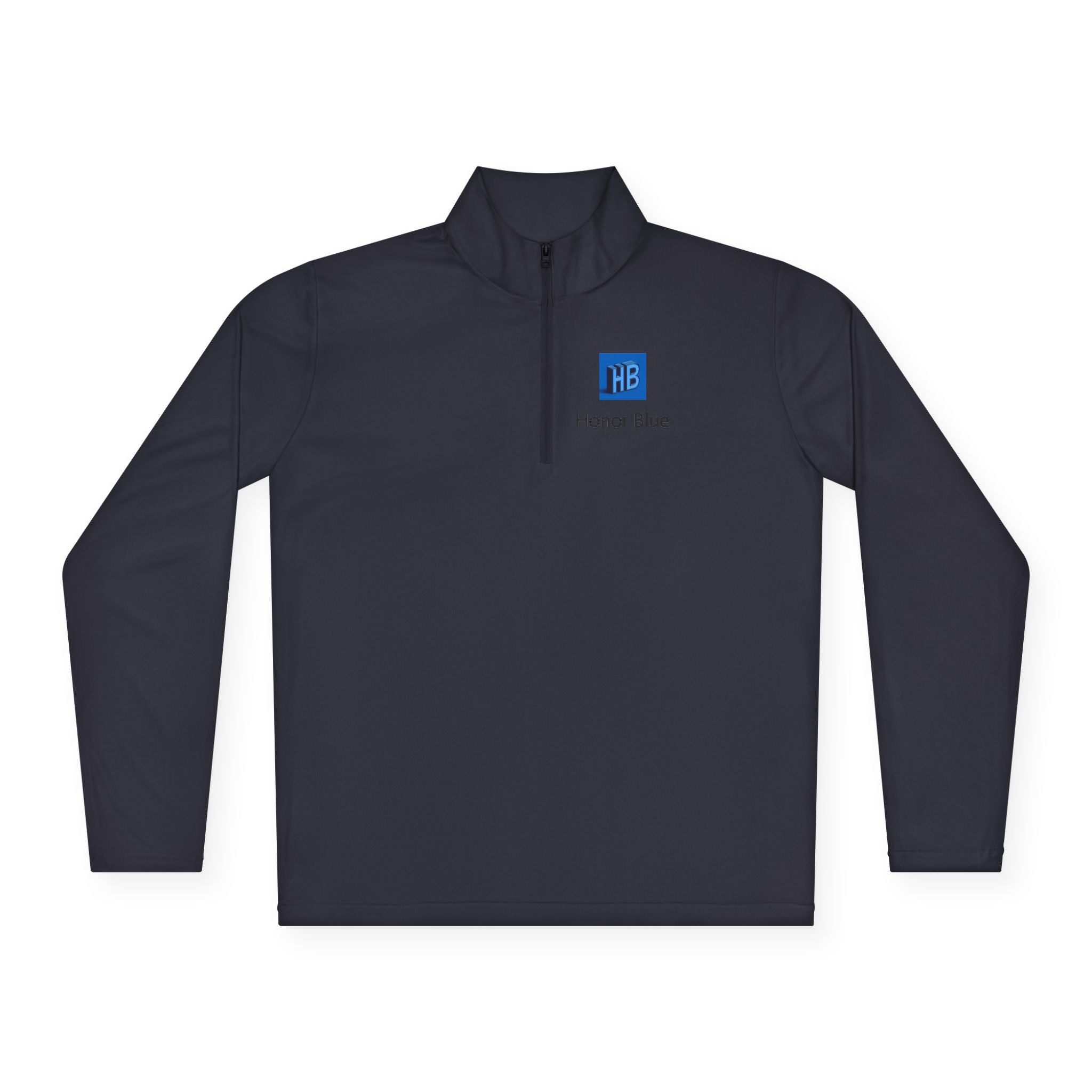 Unisex Quarter-Zip Pullover - Honor Blue Logo Activewear