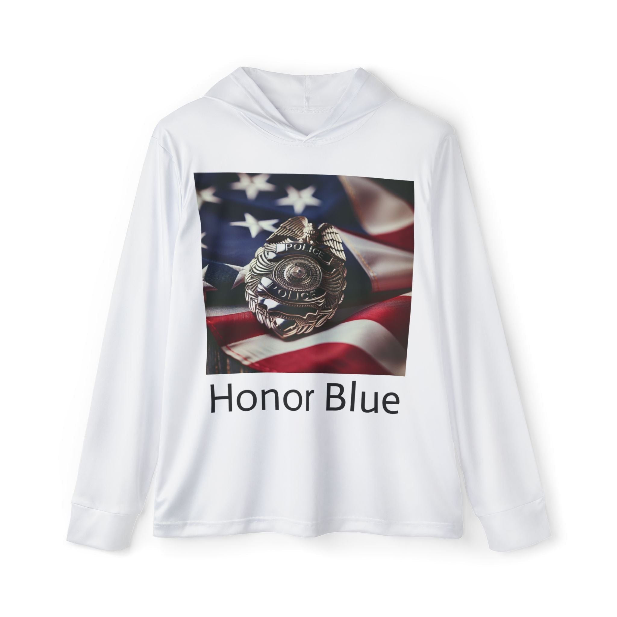 Honor Blue Men's Sports Warmup Hoodie - Perfect for Active Lifestyle & Patriotic Events