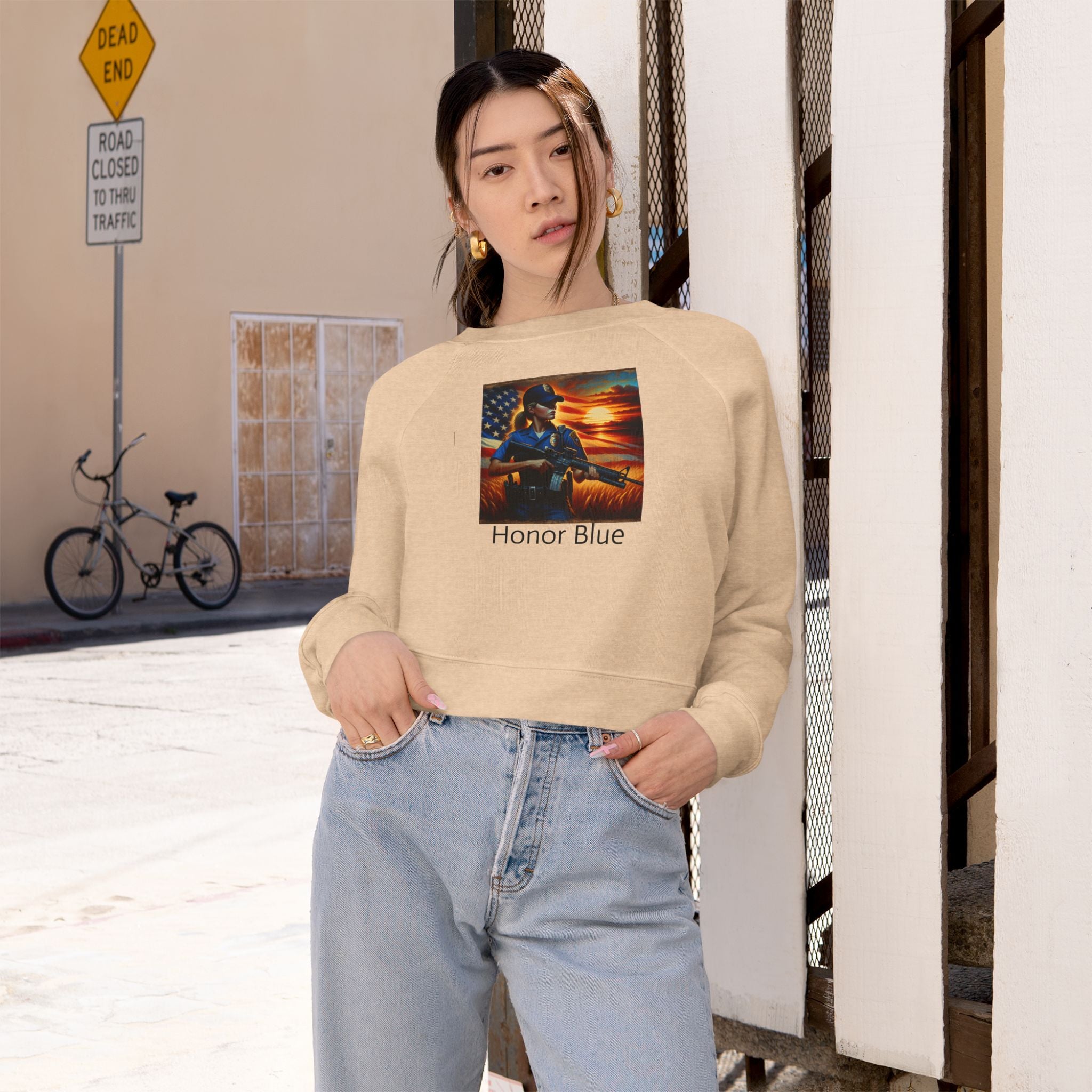 Women's Cropped Fleece Pullover