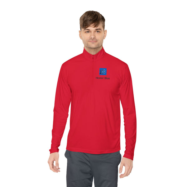 Unisex Quarter-Zip Pullover - Honor Blue Logo Activewear
