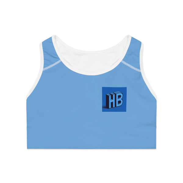 Honor Blue Sports Bra - Comfortable Athletic Wear for Active Lifestyle
