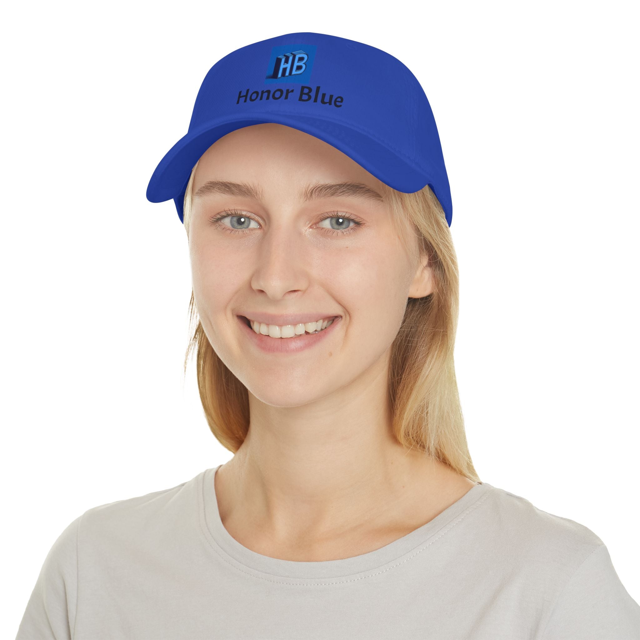 Honor Blue Low Profile Baseball Cap | Stylish Adjustable Cap, Perfect for Outdoor Activities, Casual Wear, and Gifts
