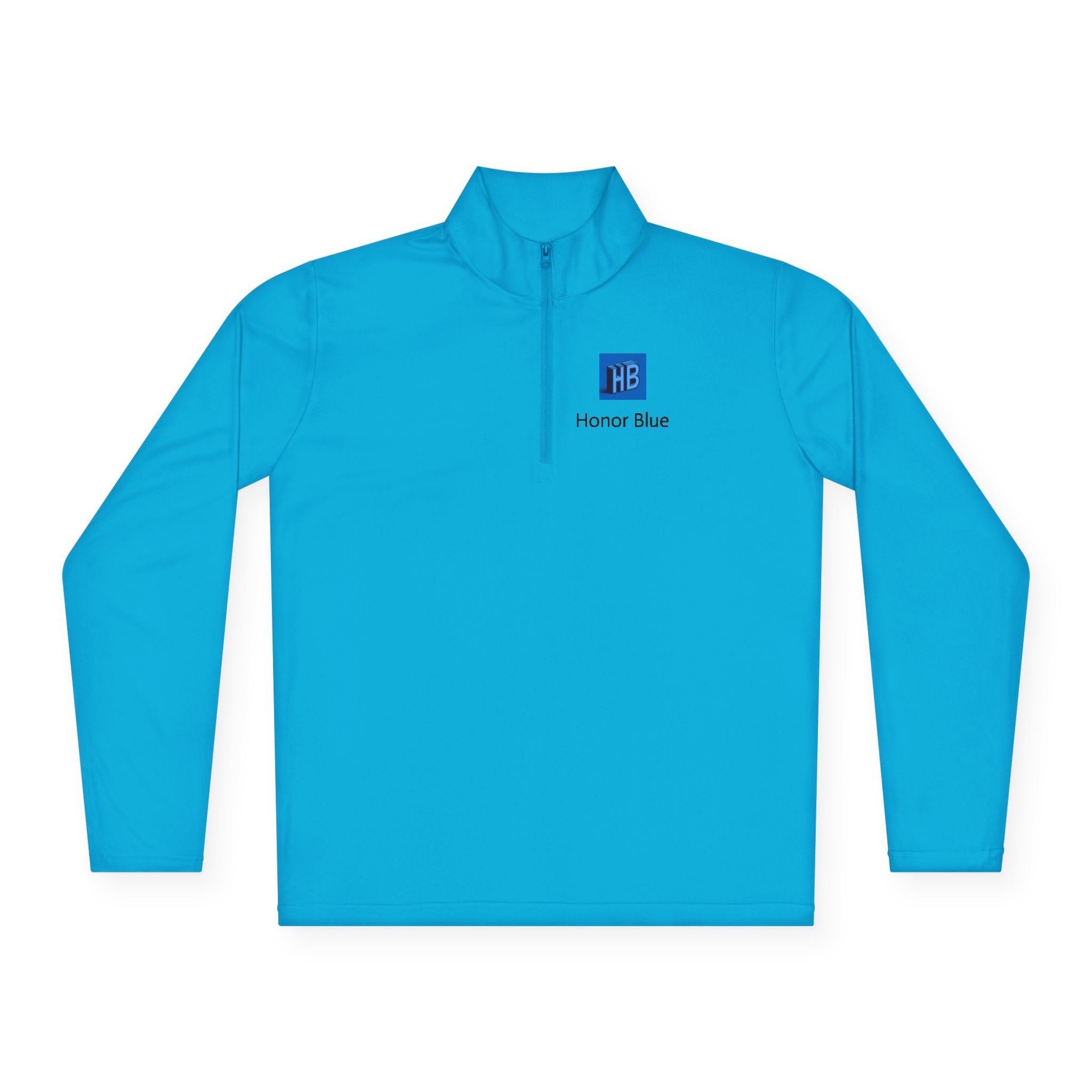 Unisex Quarter-Zip Pullover - Honor Blue Logo Activewear