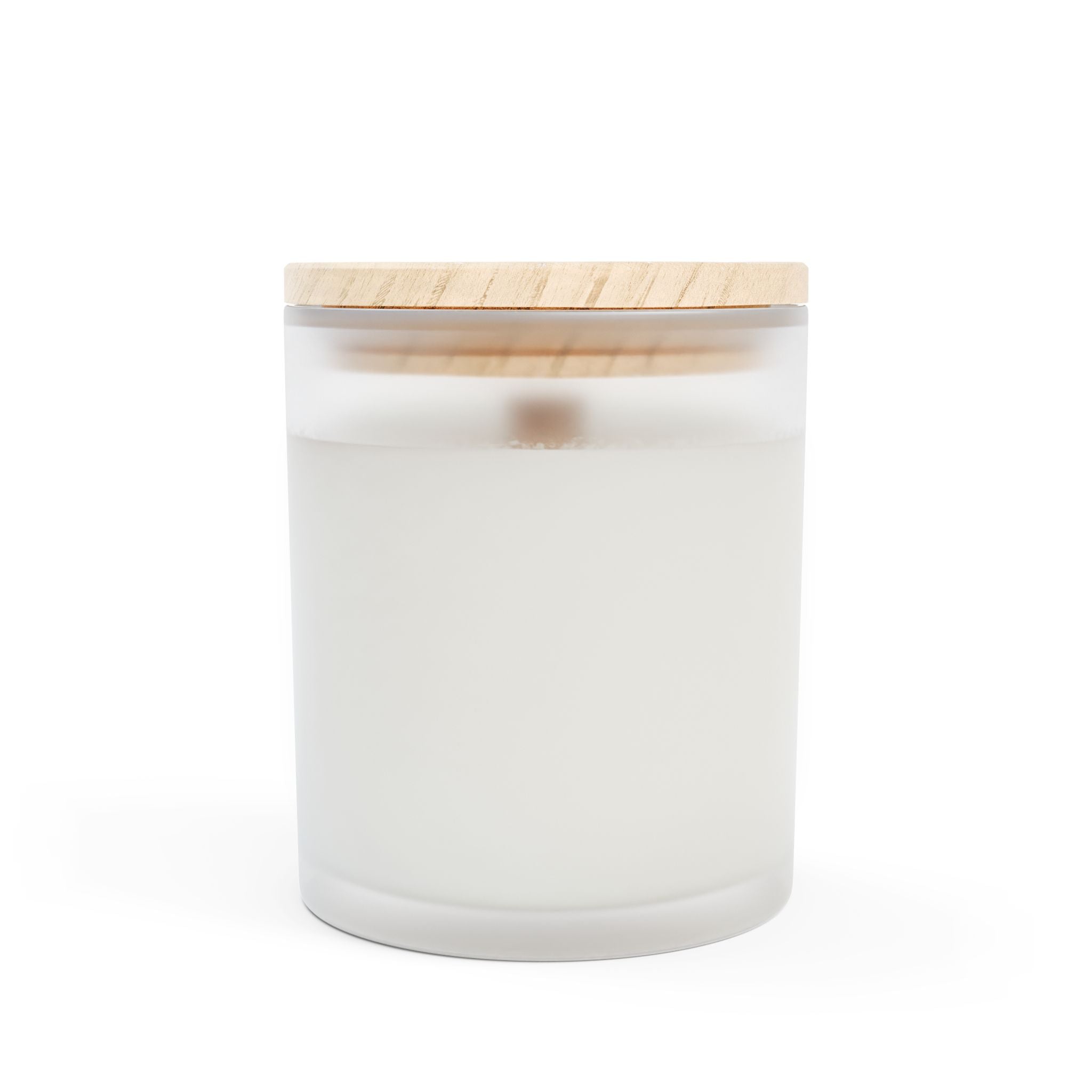 Patriotic Frosted Glass Candle - 11oz Scented Candle Honoring Heroes