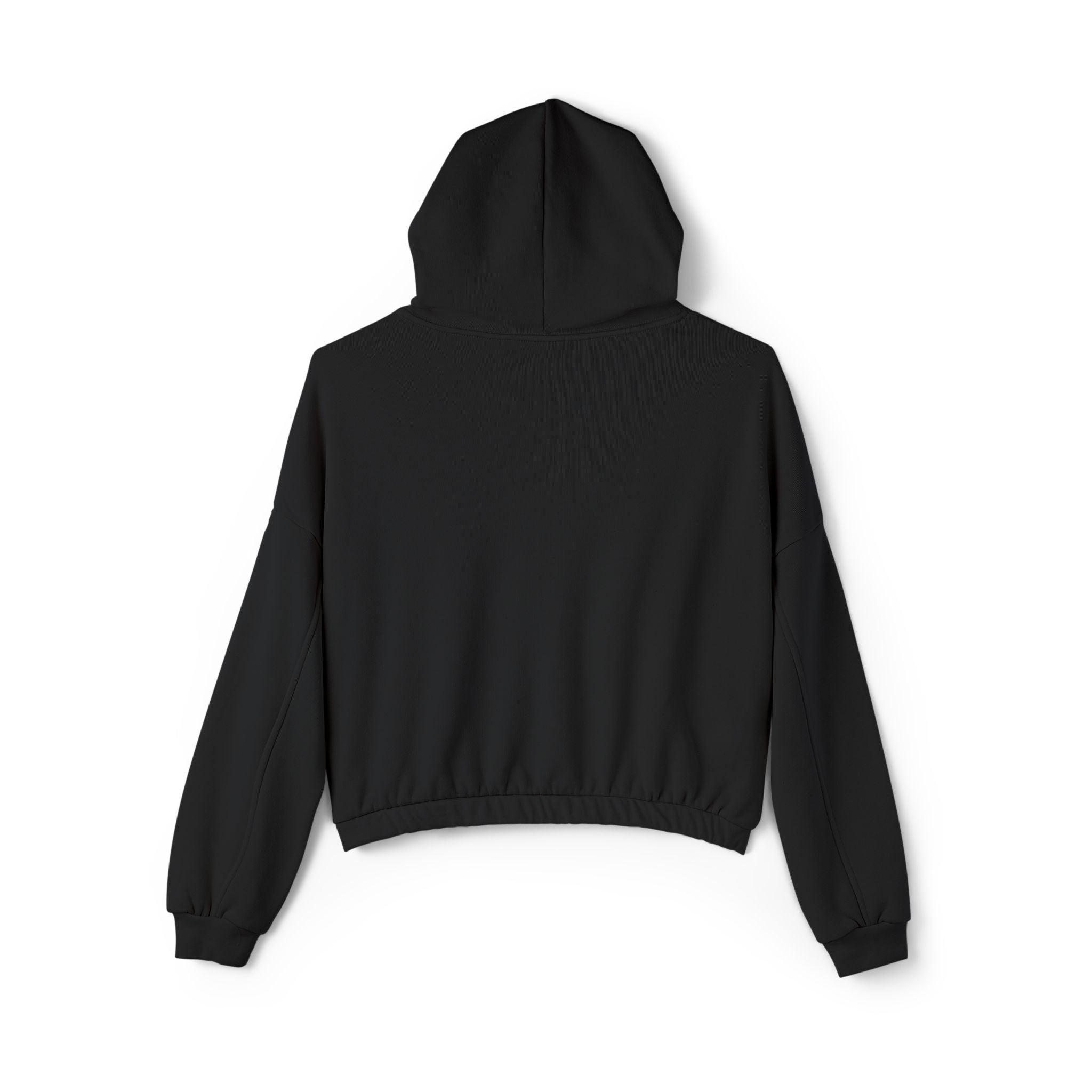 Patriotic Women&#039;s Cinched Bottom Hoodie - Cozy American Flag Design