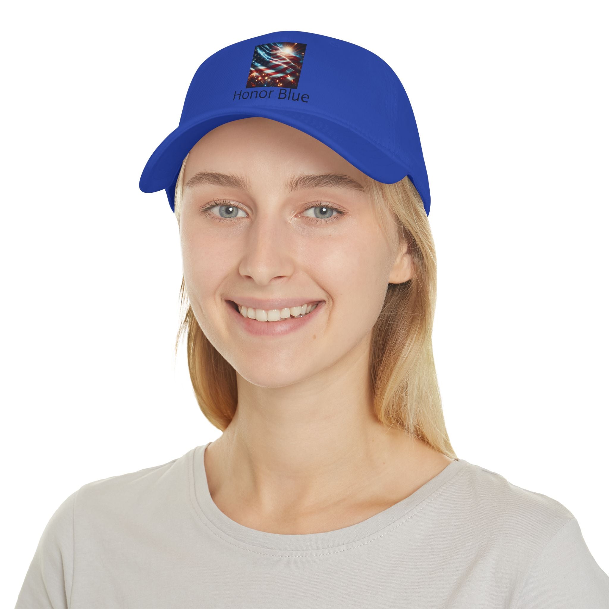 Honor Blue Low Profile Baseball Cap - Casual Style for Everyday Wear