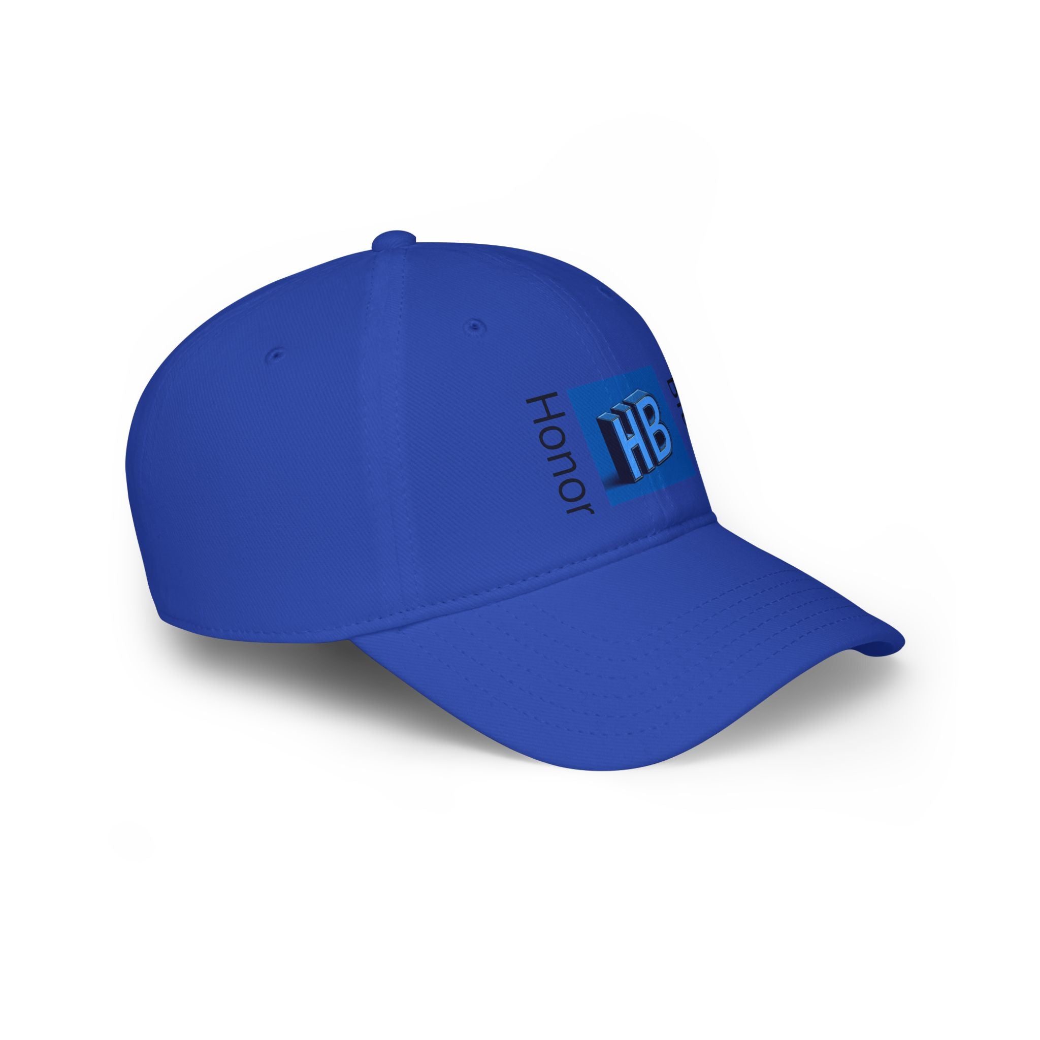 Stylish Red Low Profile Baseball Cap with HB Design