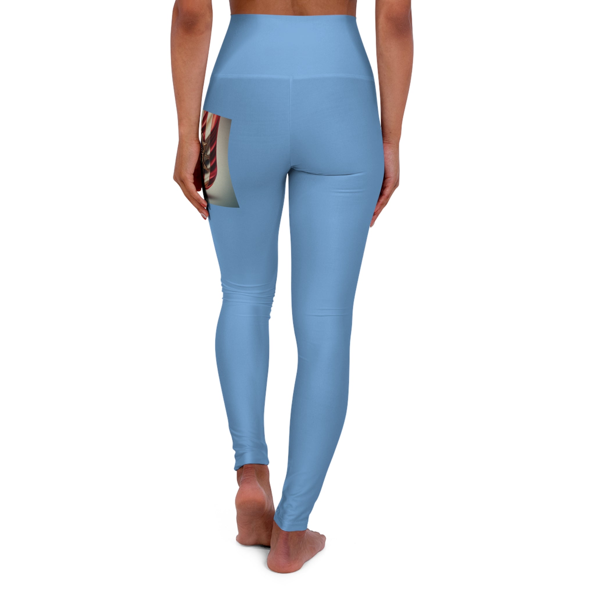Honor Blue High Waisted Yoga Leggings - Stylish and Comfortable Activewear